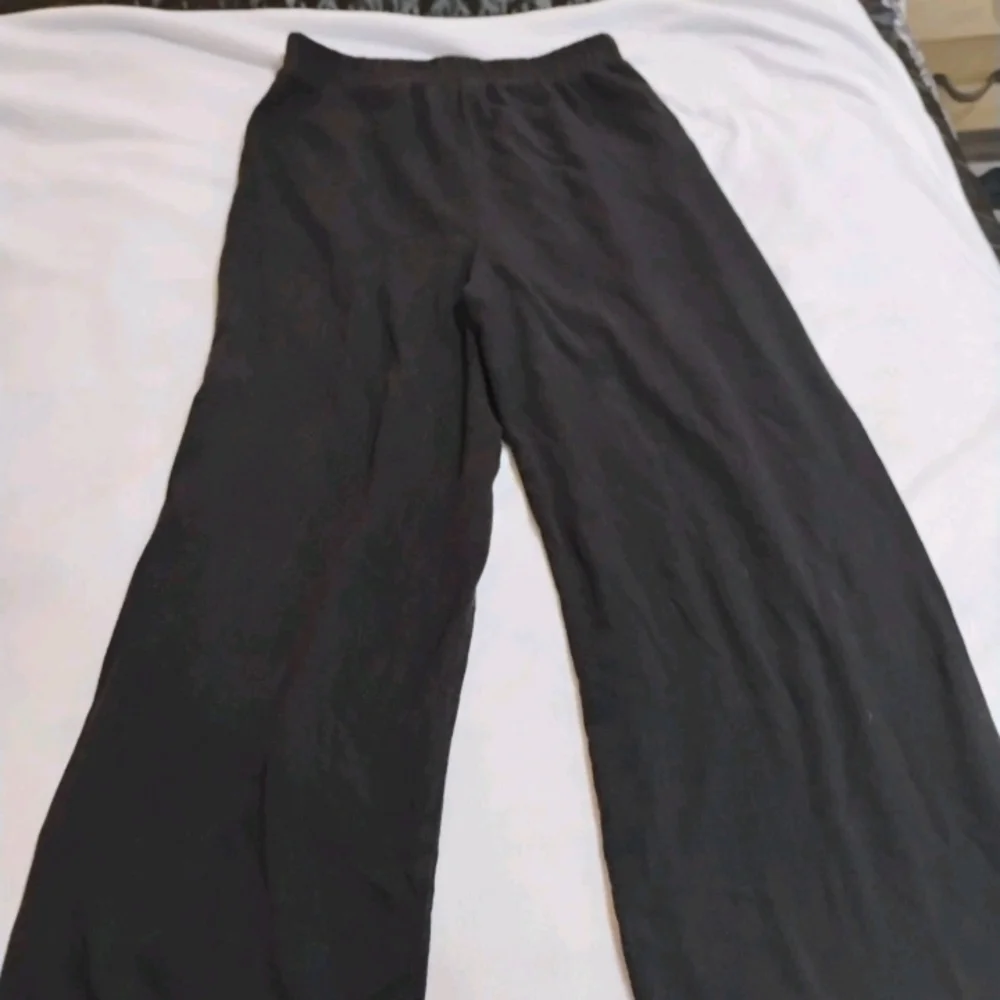 SHEIN Elegant Black Wide-Leg Pants - Picture 5 of 8